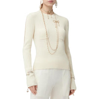 CHANEL Sweaters Women's Ivory