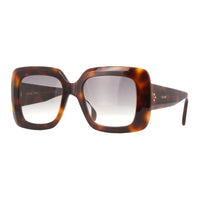 CELINE Acetate Square Sunglasses Women's Tortoiseshell
