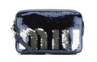 MIU MIU Cow Leather Camera Bag Shoulder Bag Crossbody Bag Women's Blue