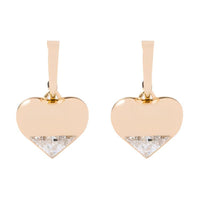 PRADA Diamond Earrings Women's Gold