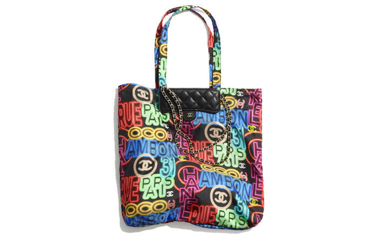 CHANEL WOC Calfskin Combo Bag Tote Bag Shopping Bag Shoulder Bag Crossbody Bag Handbag Regular Women's Multicolor/Black