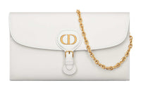 DIOR Bobby Smooth Finish Cow Leather Handheld Shoulder Bag Crossbody Bag Women's Milk White