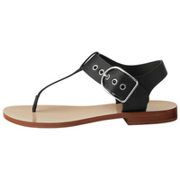HERMES Klip Strap Sandals Women's Black
