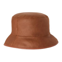 Loro Piana Wool, Calfskin Bucket Hats Men's Camel