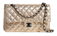 CHANEL Classic Flap CF Lambskin Shoulder Bag Crossbody Bag Women's Gold