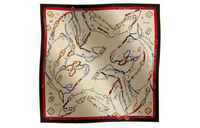 HERMES Silk Scarves Women's Beige