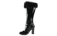 CHANEL Knee-high Boots Women's Black