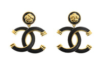 CHANEL Metal Clip-On Earrings Women's
