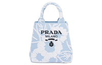 PRADA Fabric Shoulder Bag Crossbody Bag Handbag Women's Sky Blue/White