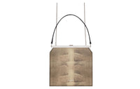 SAINT LAURENT Lizard Skin Cow Leather Patchwork Portable Crossbody Bag Shoulder Bag Women's Light Beige