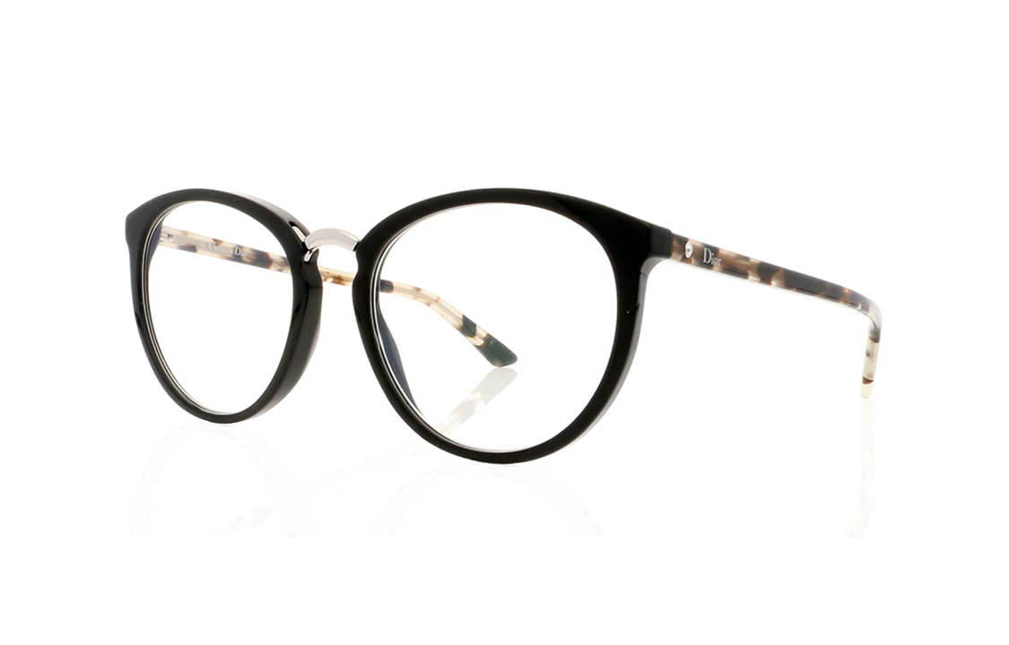 DIOR - Round Eyeglass Frames Women's Black