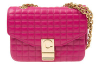 CELINE Calfskin Crossbody Bag Shoulder Bag Women's Pink