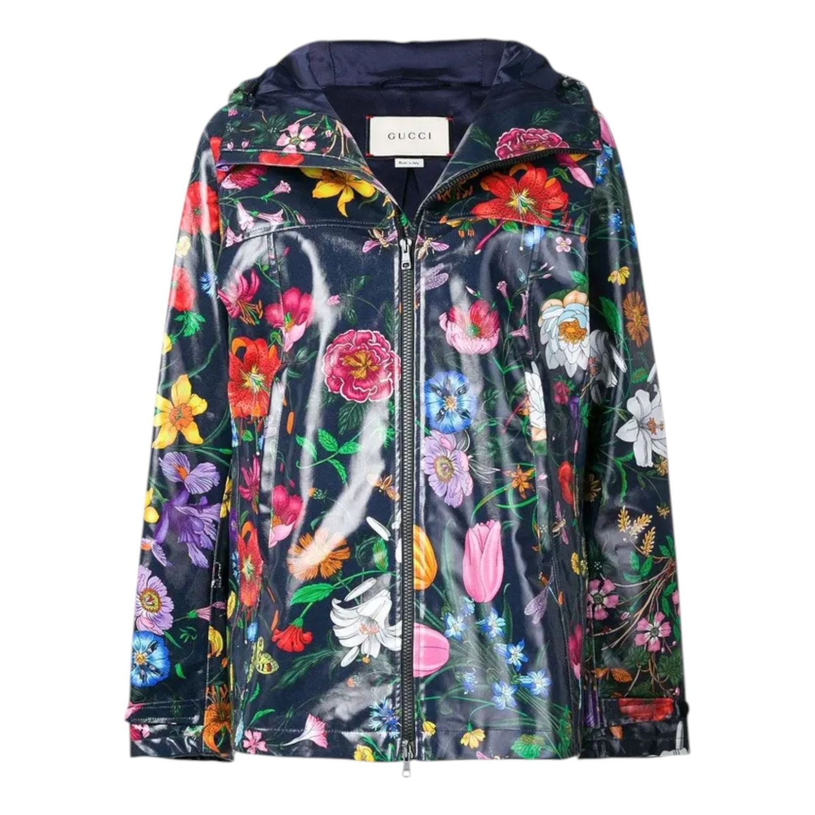 Gucci Floral Print Parka Coat 'Navy Multicolor' 543473-ZLE64-4775