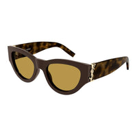 SAINT LAURENT Recycled Acetate Cat Eye Sunglasses Women's Tortoiseshell