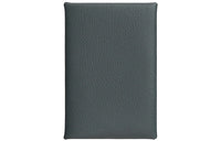 HERMES Calvi Evercolor Calfskin Card Holder Women's Storm Blue/Tin Gray