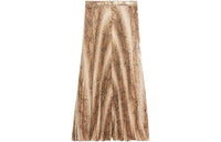 CELINE Casual Long Skirts Women's Gold