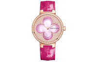 LOUIS VUITTON Wrist Watch Automatic Mechanical Movement Crocodile Leather Strap 35mm Pink Watch Dial Women's Watch