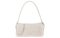 MIU MIU Shearling Shoulder Bag Crossbody Bag Women's Ivory White