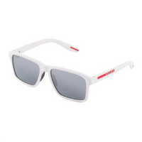 PRADA Acetate Nylon Rectangular Sunglasses Women's White