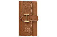 HERMES Bearn Epsom Calfskin Key Pouch Women's 37 Gold Gold Brown