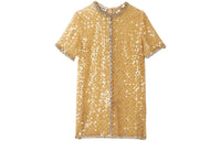 MIU MIU Short Sleeved Dress Women's Sandy Beige