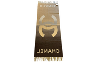 CHANEL Knit Scarves Unisex Gold