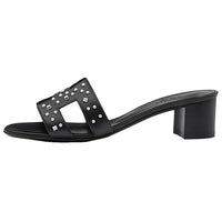 HERMES Oasis Odor-Resistant Slide Slippers Women's Black