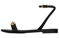 SAINT LAURENT One Strap Sandals 0.5cm Women's Black