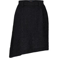 LOUIS VUITTON Asymmetrical Tweed Skirt