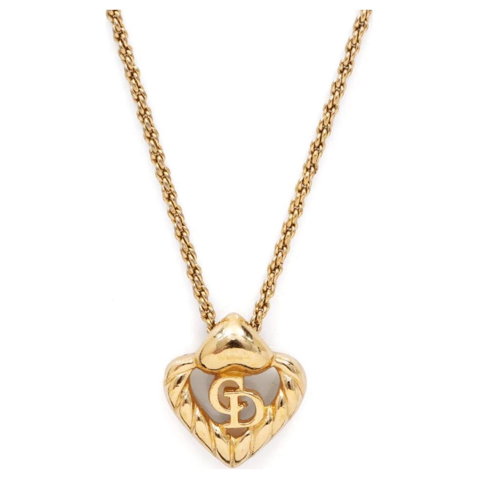 DIOR 2000s Heart pendant Necklace