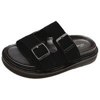 CELINE Rubber Sole Slide Slippers Men's Black