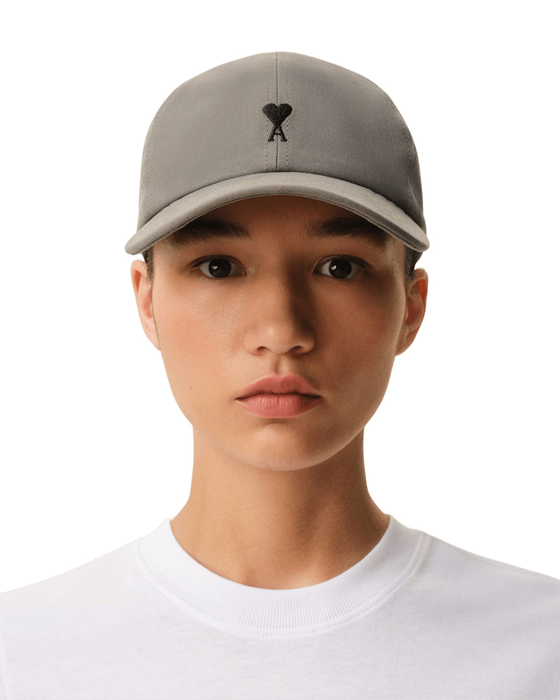 AMI PARIS SS26 AMi De Coeur Embroidery Cap 'Grey' UCP265-AW0041-0516