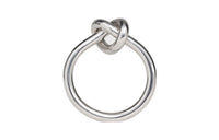 CELINE Knot Ring In Brass With Rhodium Finish