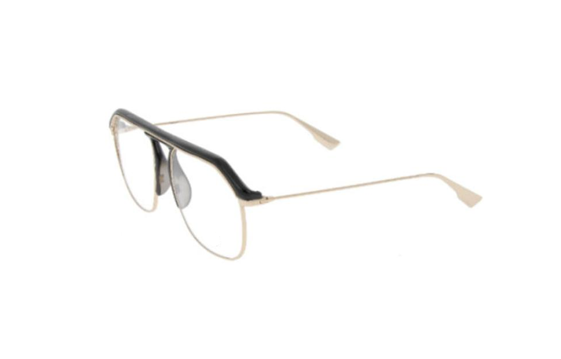 DIOR - Irregular Shape Eyeglass Frames Men's Black