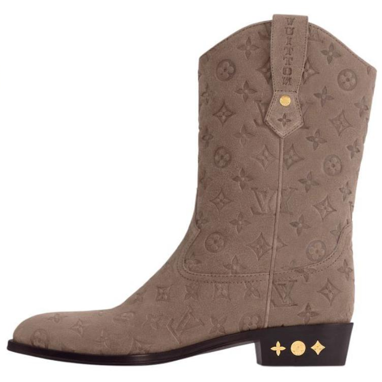 LOUIS VUITTON Rider Ankle Boots Men's Brown