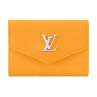 LOUIS VUITTON Calfskin Wallet Mini Women's Baby Yellow