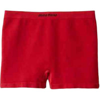 MIU MIU SS25 Boxer Shorts Women's 1 Pack Red