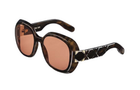 DIOR Acetate Irregular Shape Sunglasses Women's Tortoiseshell