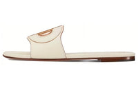 DIOR D Club Slide Slippers Women's Ecru