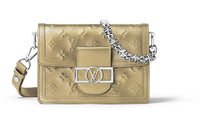 LOUIS VUITTON Dauphine Cow Leather Daphne Crossbody Bag Shoulder Bag Women's Light Gold