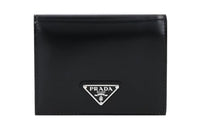 PRADA Cow Leather Wallet Women's Black