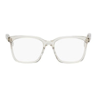 SAINT LAURENT Acetate Square Eyeglass Frames Unisex Transparent