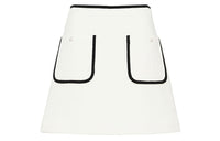 MIU MIU Casual Short Skirts Women's Ecru