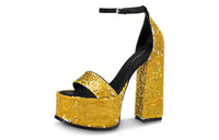 LOUIS VUITTON Fame Strap Sandals Women's Yellow