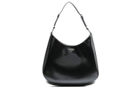 PRADA Cleo Leather Shoulder Bag Women's Black