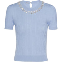 MIU MIU FW24 Sweater Women's Light Purple Blue