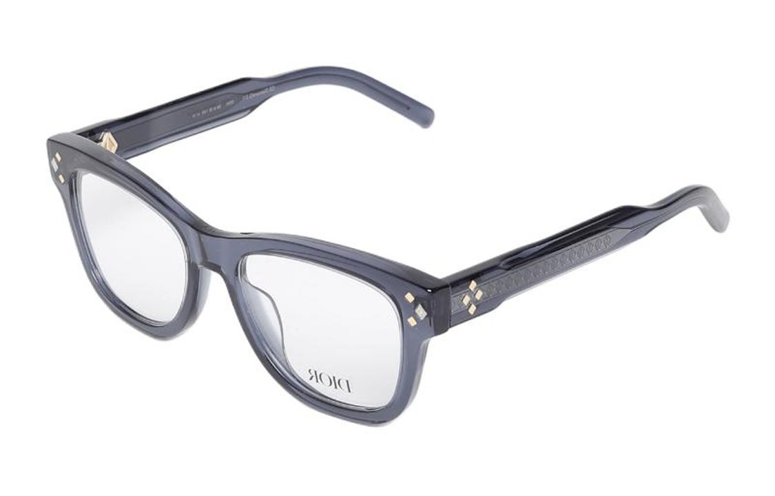 DIOR - Cat Eye Eyeglass Frames Men's Blue Gray