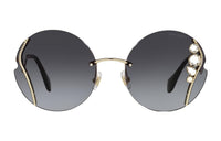 MIU MIU Sunglasses Women's Gold