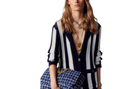 CHANEL Knitwear Women's Black White