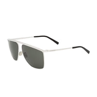 SAINT LAURENT Metal Irregular Shape Sunglasses Women's Silver